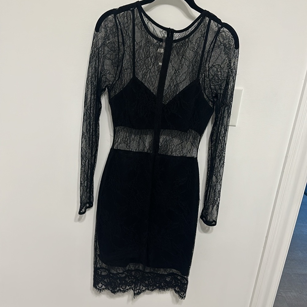 Lovers + Friends Lace Black Party Dress in Small